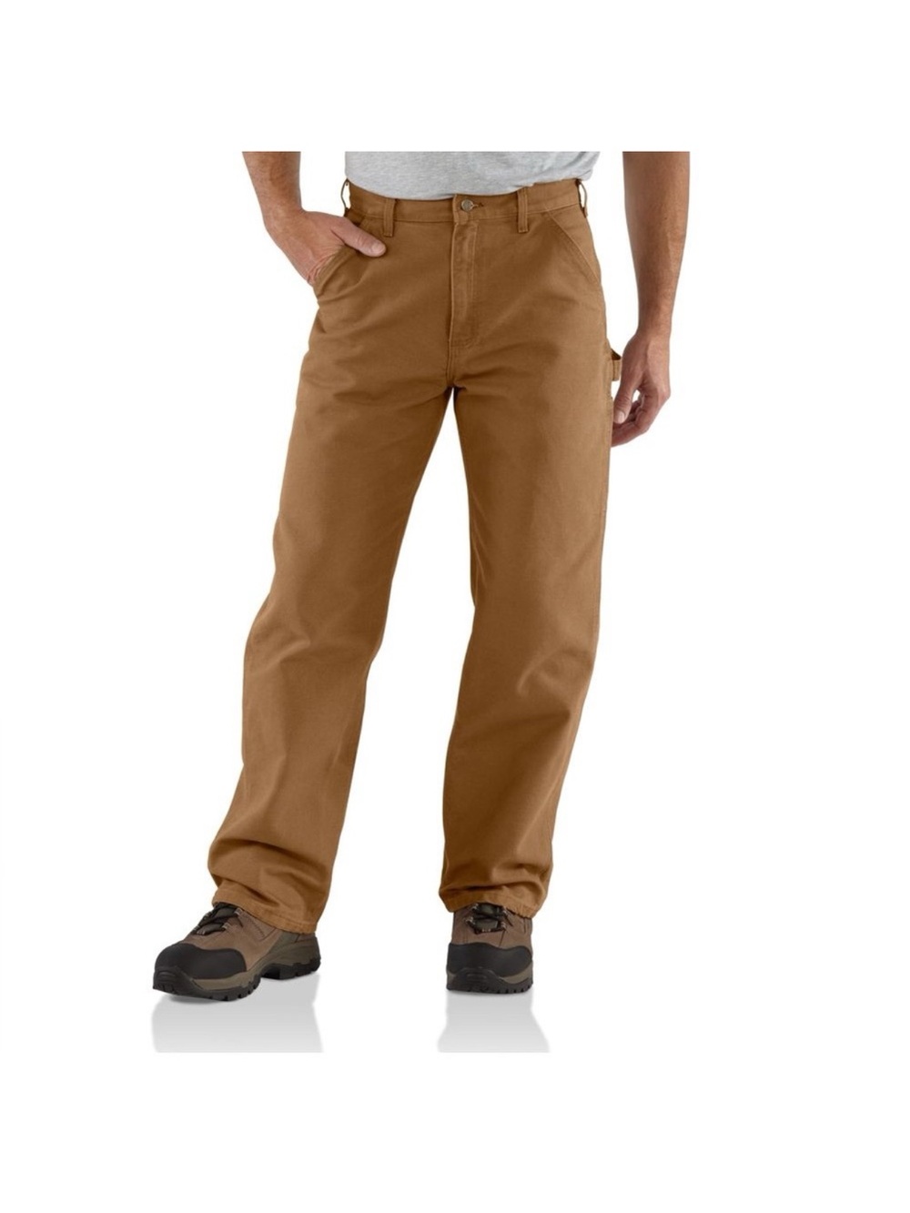 Carhartt Men's Relaxed Fit Jeans Brown Work Pants